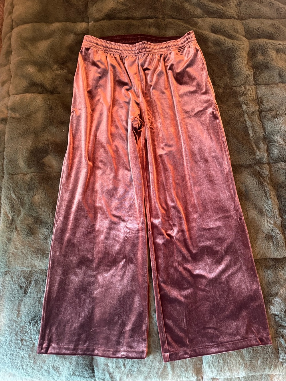 UNIQLO Women's Soft Velour Easy Pants - Brown